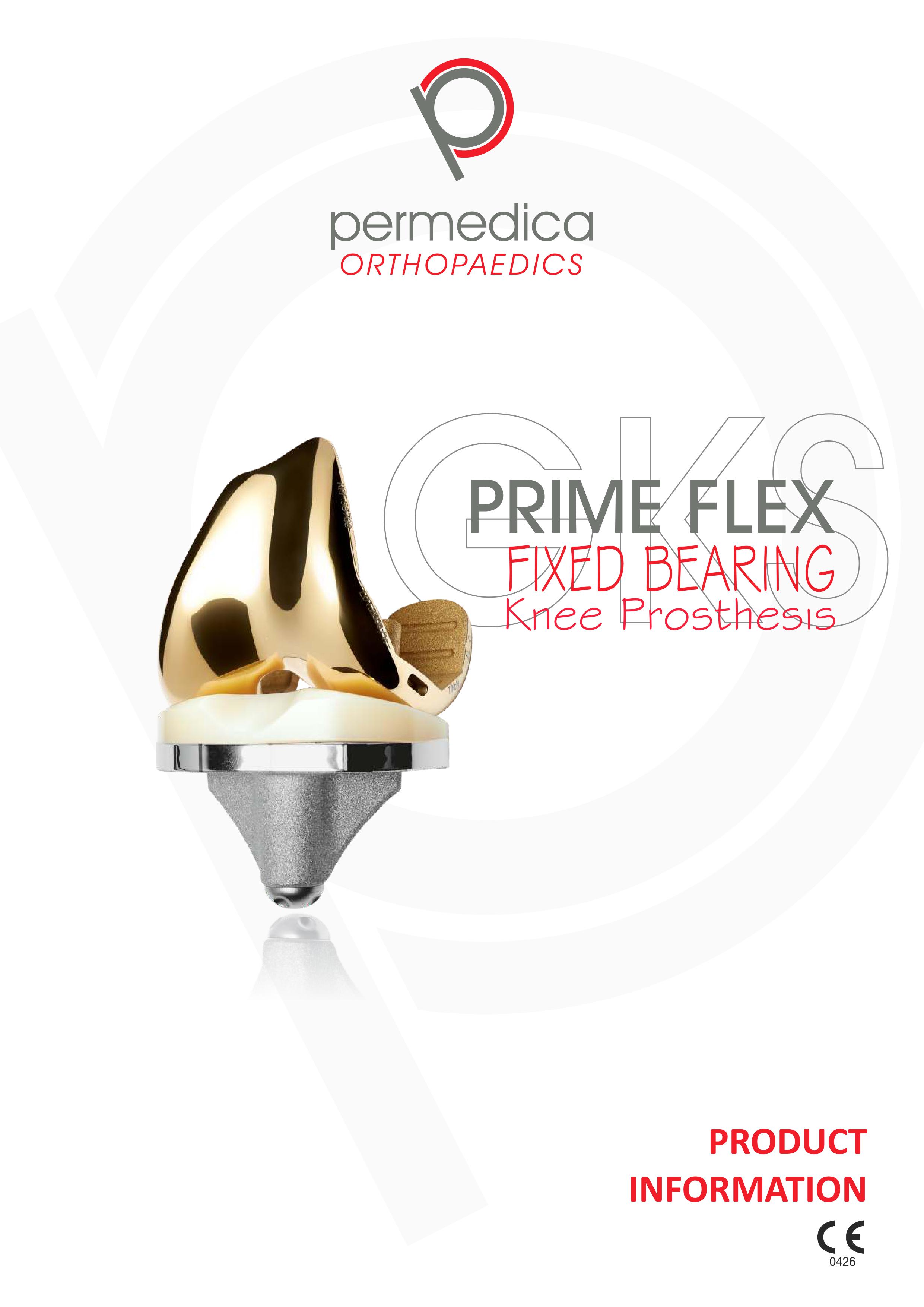GSK PRIME FLEX Fixed Bearing knee prosthesis