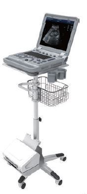 Portable Ultrasound Black White and Colour Doppler with Trolly System